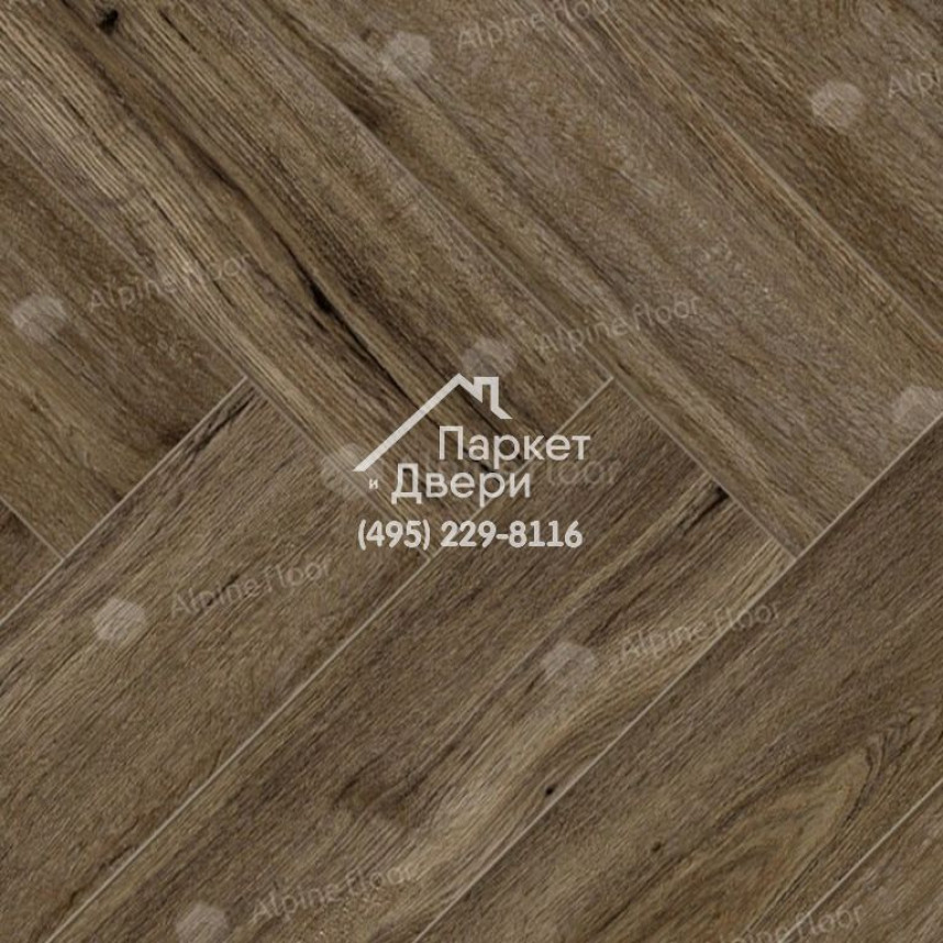 Ламинат Alpine Floor Herringbone 12 Pro LF106-10 Бордо 606х101х12мм
