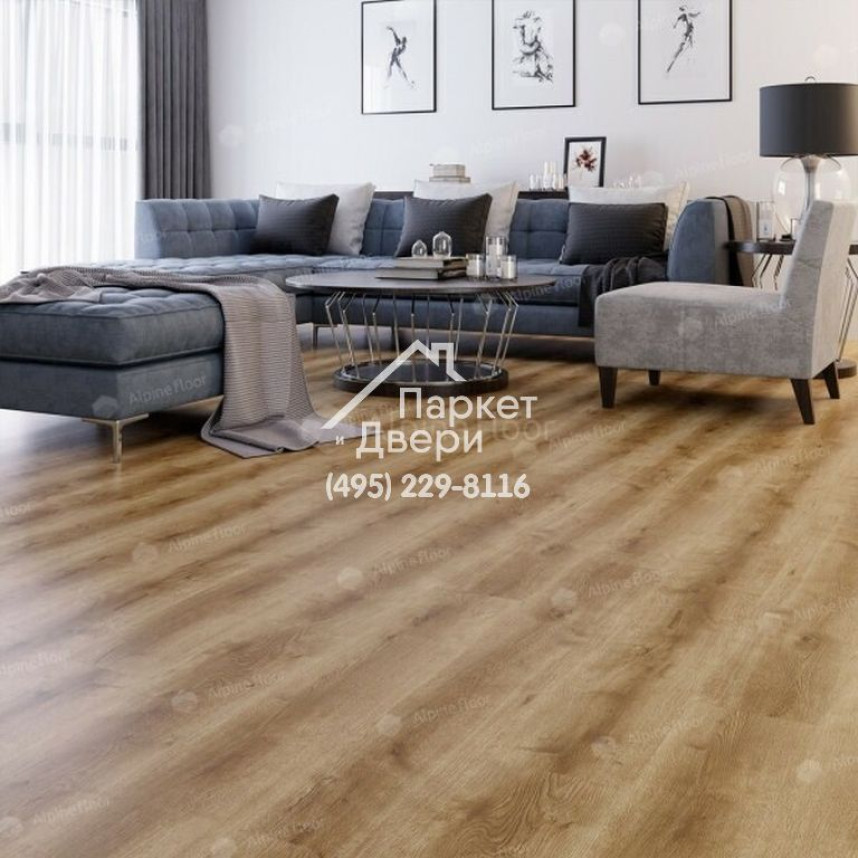 Ламинат Alpine Floor Legno Extra Дуб Мокка L1007, 1200х192,5х8 мм-1