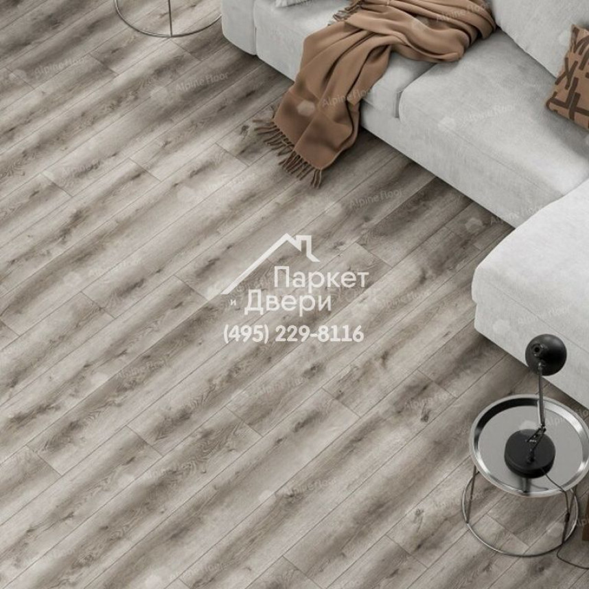 Ламинат Alpine Floor Milango Дуб Грей М1024 1380х192,5х8 мм