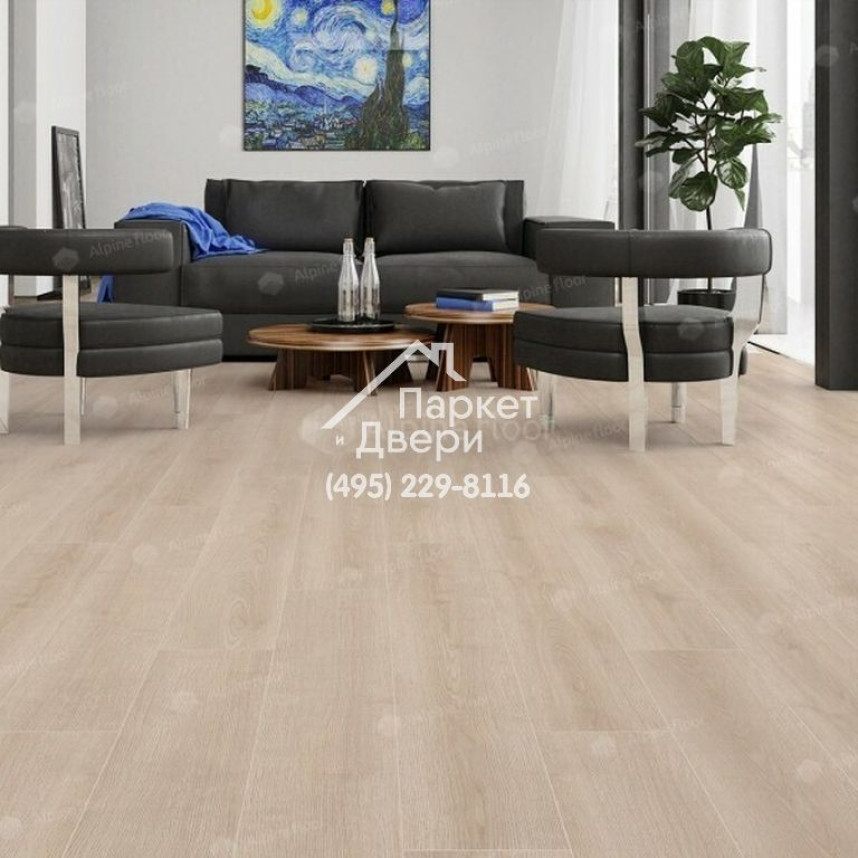 Ламинат Alpine Floor Premium Дуб Ваниль Р1000,1380х190х10 мм