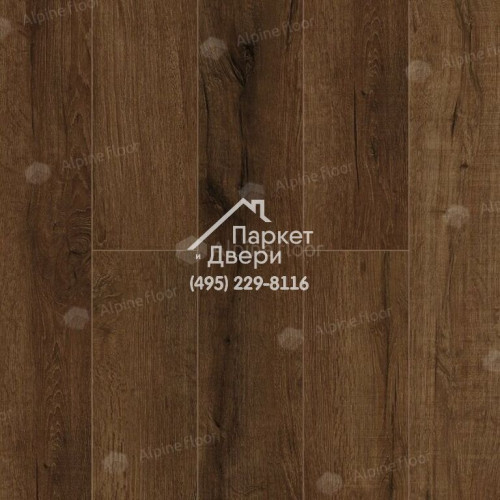 Виниловые полы Alpine Floor PREMIUM XL Дуб Шоколадный ABA ECO 7-18 1220х183х8мм