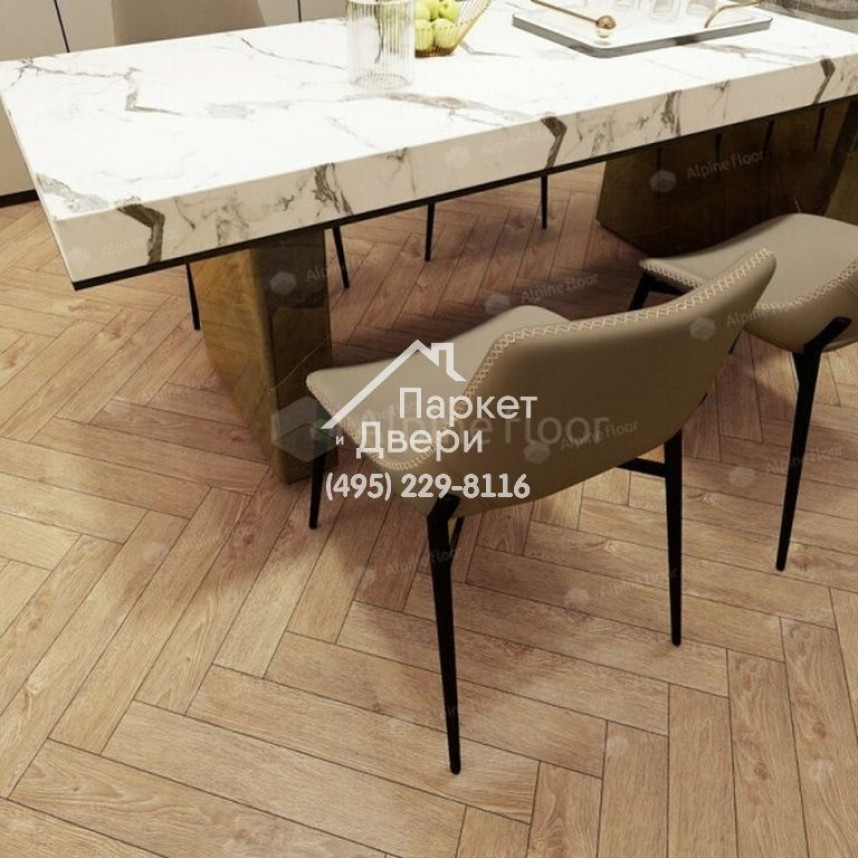 Ламинат Alpine Floor Herringbone 12 Дуб Тироль LF 105-07 600х100х12мм