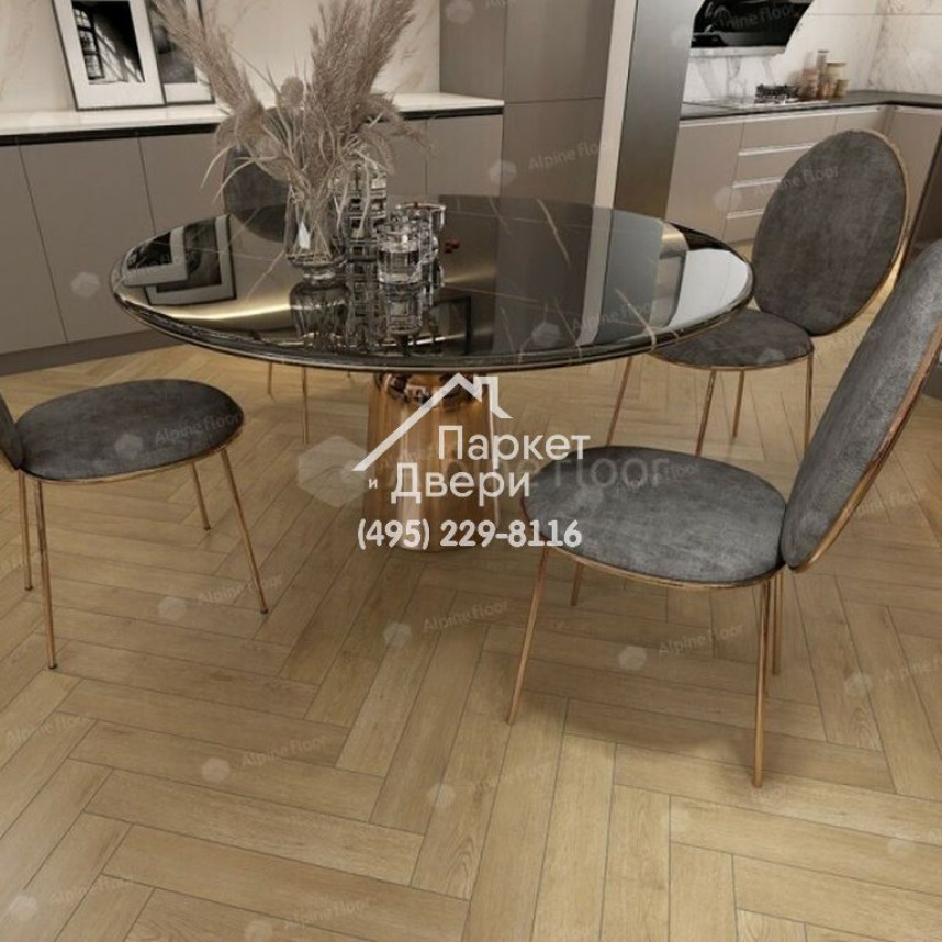 Ламинат Alpine Floor Herringbone 12 Дуб Молизе LF 105-08 600х100х12мм