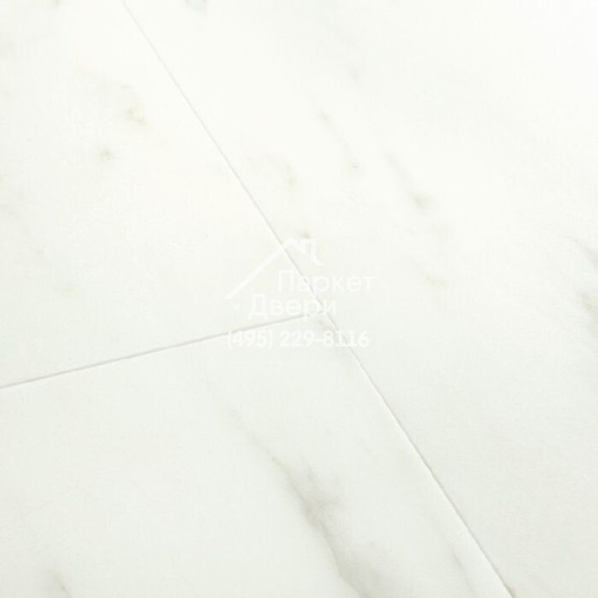 Виниловый пол Quick-Step Alpha Vinyl ORO base Мрамор каррарский белый AVSTT40136 610x303x4-3
