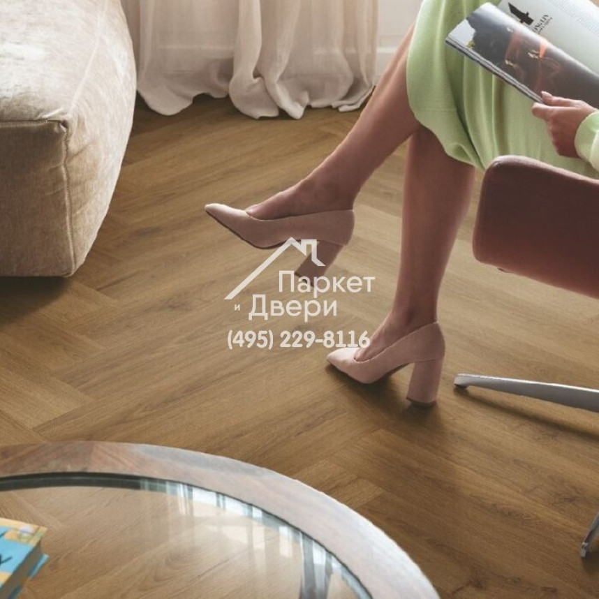 Виниловый пол Quick-Step Alpha Vinyl CIRO Эко карамельный AVHBU40364 630x126x6-5