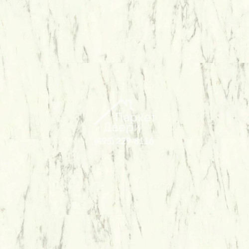 Виниловый пол Quick-Step QS Alpha Vinyl ORO AVSTU 40136 Мрамор каррарский белый 610x303x5