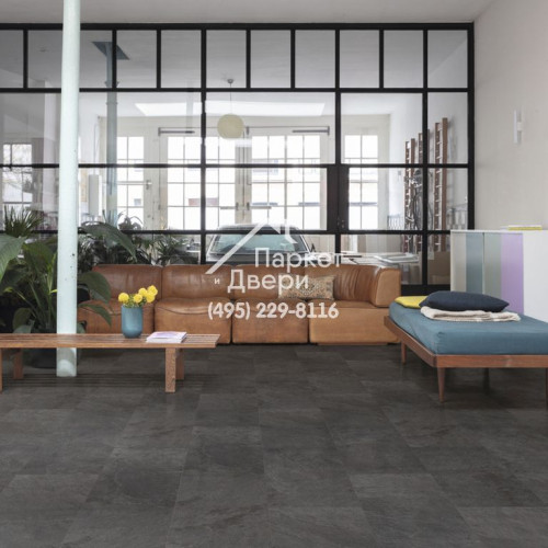 Виниловый пол Quick-Step QS Alpha Vinyl ORO AVSTU 40035 Сланец чёрный 610x303x5