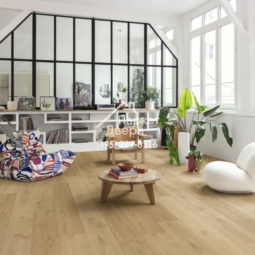 Виниловый пол Quick-Step Alpha Vinyl BLOOM AVMPU 40316 Дуб элегантный натуральный 1494x209x6-4