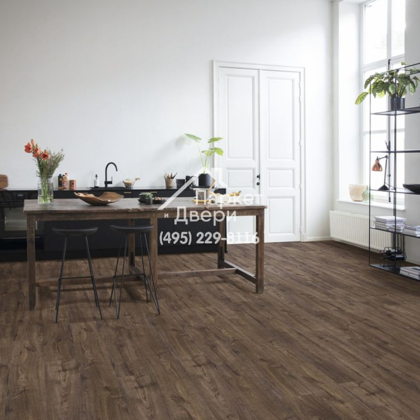 Виниловый пол Quick-Step Alpha Vinyl BLOOM AVMPU 40199 Дуб осенний шоколадный 1494x209x6-4