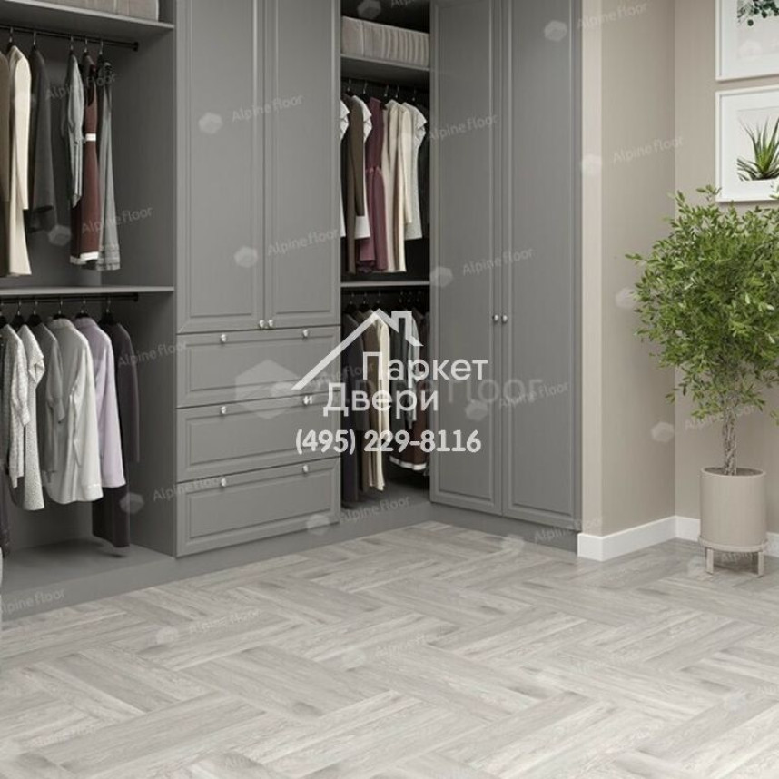 Виниловые полы Alpine Floor PARQUET LIGHT Дуб Полис ЕСО 13-21 600х125х4-1