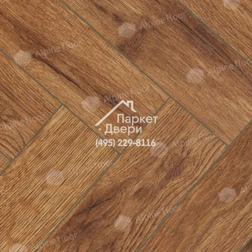 Ламинат Alpine Floor Herringbone 10 Дуб Калабрия LF107-09, 600х100х10мм
