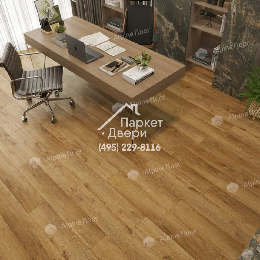 Виниловые полы Alpine Floor EASY LINE LVT ДУБ ЦЕЙЛОНСКИЙ ECO 3-30 1219х184х3-3