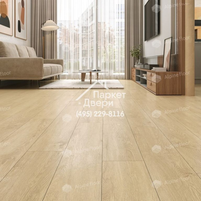 Виниловые полы Alpine Floor EASY LINE LVT ДУБ КАМФОРА ECO 3-31 1219х184х3-3