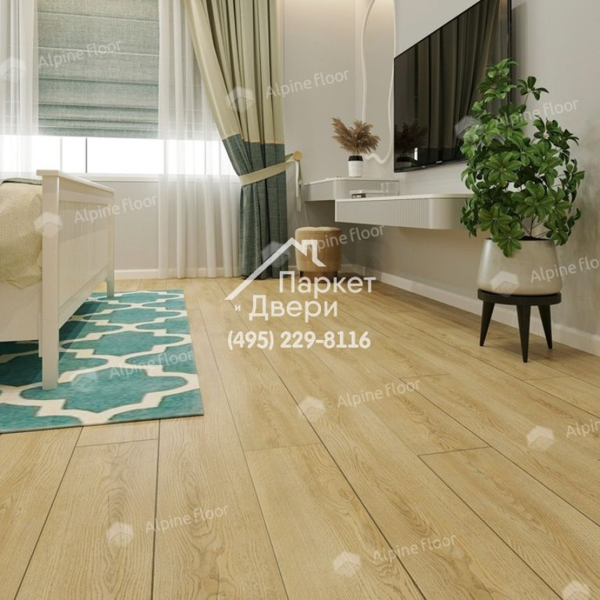 Виниловые полы Alpine Floor EASY LINE LVT ДУБ ТИСС ECO 3-32 1219х184х3-3