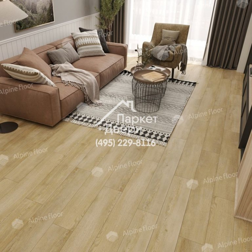 Виниловые полы Alpine Floor EASY LINE LVT ДУБ СТАРИННЫЙ ECO 3-33 1219х184х3-3