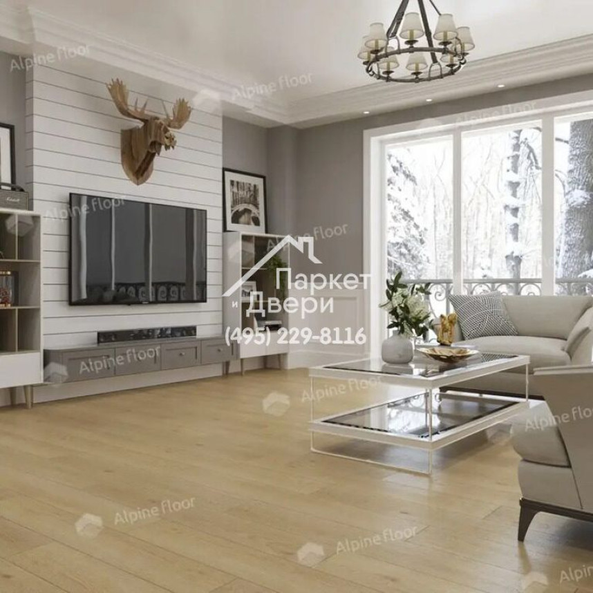 Виниловые полы Alpine Floor EASY LINE LVT ДУБ МАРЦИПАНОВЫЙ ECO 3-37 1219х184х3-3