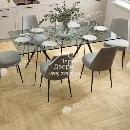 Виниловые полы Alpine Floor PARQUET LVT ДУБ ВАНИЛЬ СЕЛЕКТ ЕСО 16-3 590х118х2.5