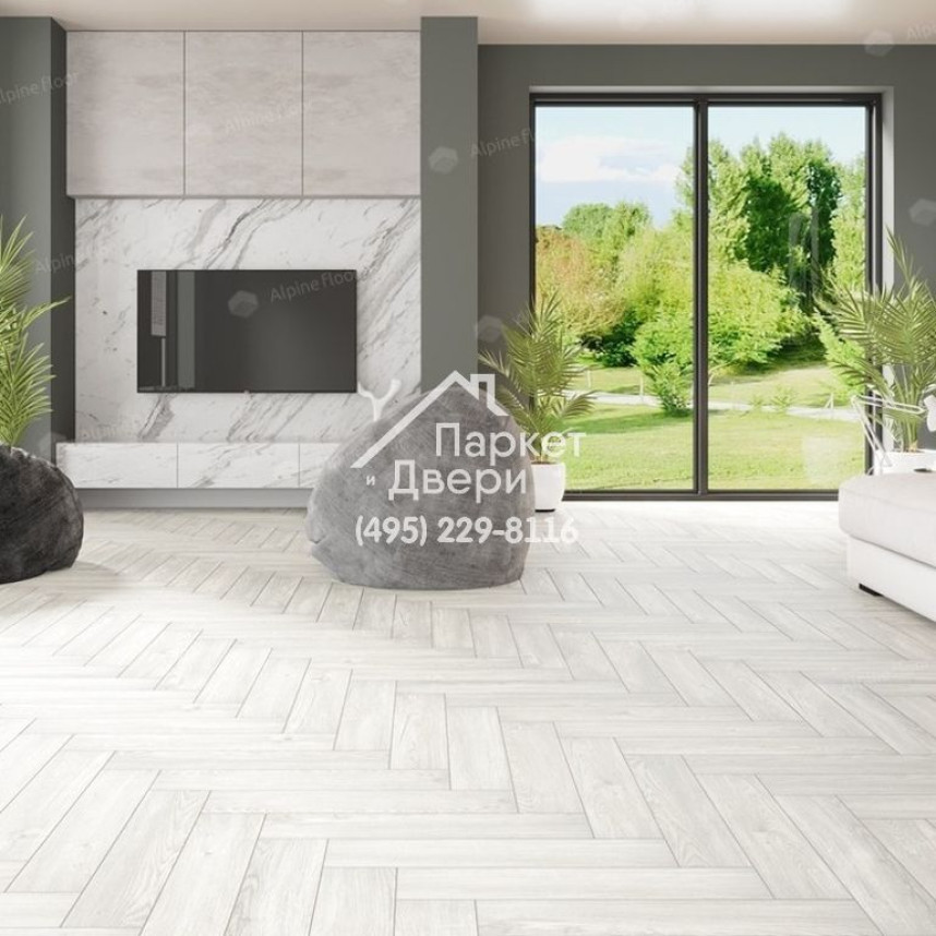 Виниловые полы Alpine Floor PARQUET LVT ДУБ АРКТИК ЕСО 16-4 590х118х2.5-3