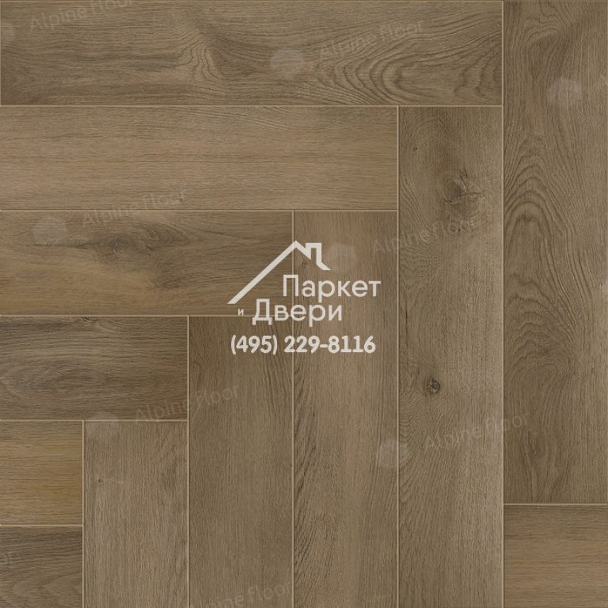 Виниловые полы Alpine Floor PARQUET LVT ДУБ НАСЫЩЕННЫЙ ЕСО 16-7 590х118х2.5