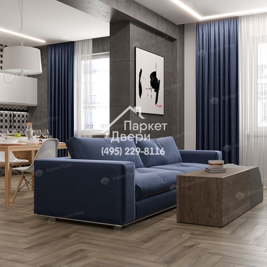 Виниловые полы Alpine Floor PARQUET LVT ДУБ ИСИДА ЕСО 16-15 590х118х2.5-3