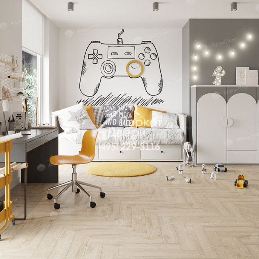 Виниловые полы Alpine Floor PARQUET LVT ДУБ МЕДИЯ ЕСО 16-20 590х118х2.5-3