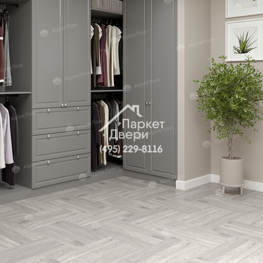 Виниловые полы Alpine Floor PARQUET LVT ДУБ ПОЛИС ЕСО 16-21 590х118х2.5-3