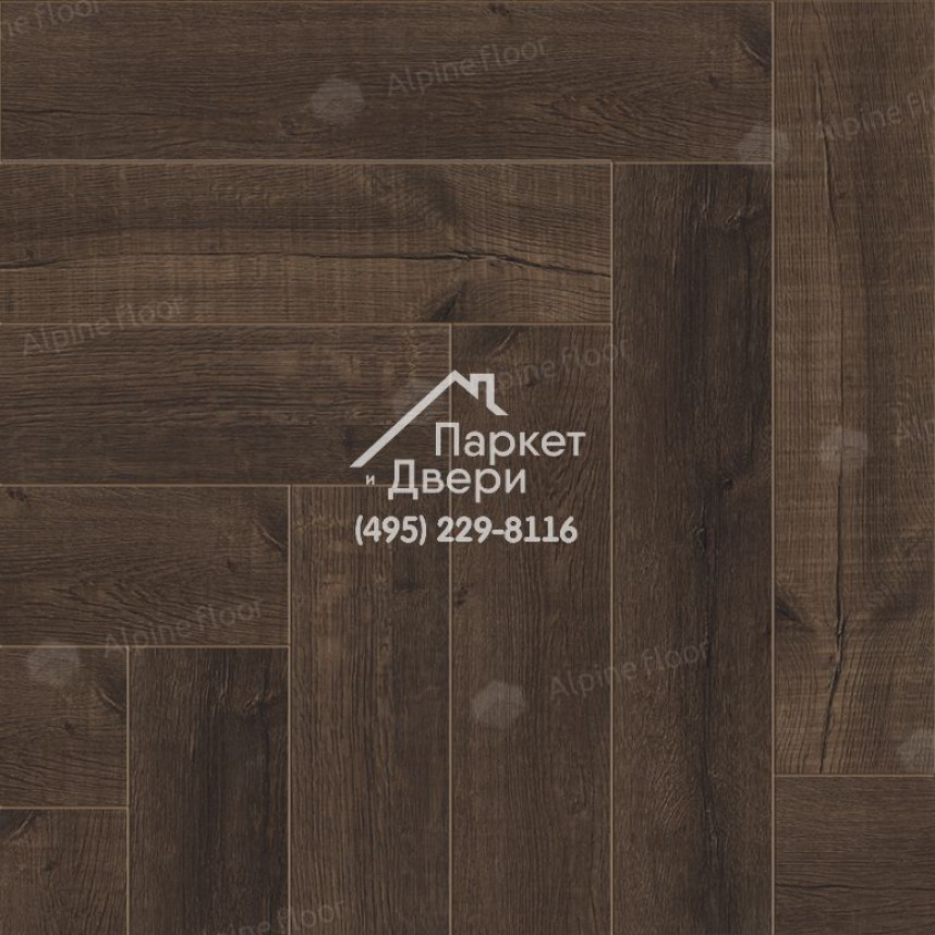 Виниловые полы Alpine Floor PARQUET LVT ДУБ АЛЬФЕРАЦ ЕСО 16-22 590х118х2.5