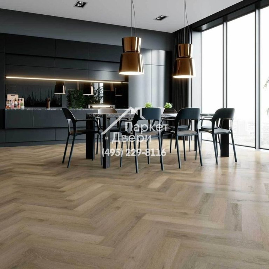 Кварцевый ламинат Fargo Parquet Дуб Парижский дождь 33-61W935, 615х123х4-3