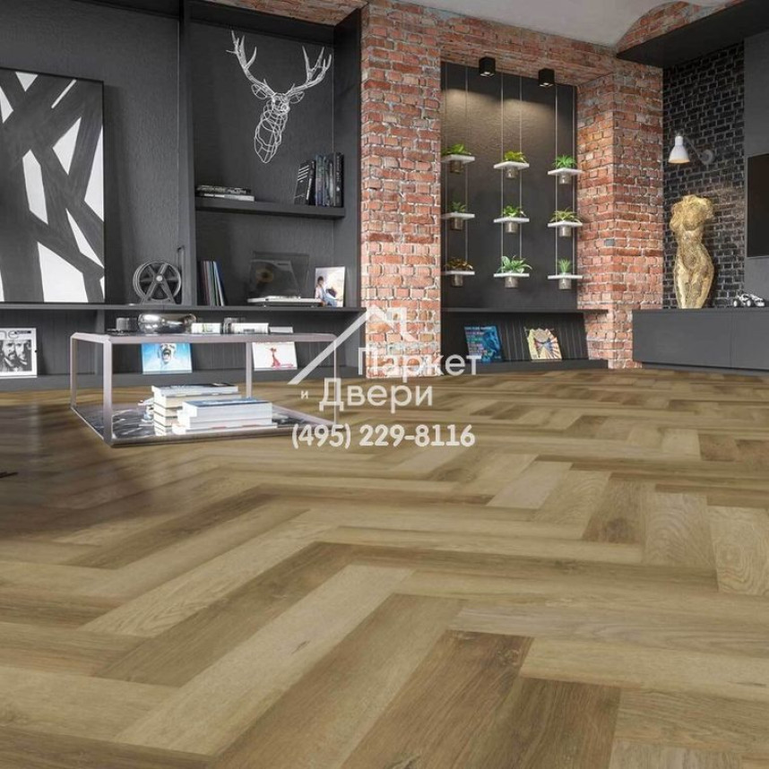 Кварцевый ламинат Fargo Parquet Дуб Афины 33-2187-09 , 615х123х4-4