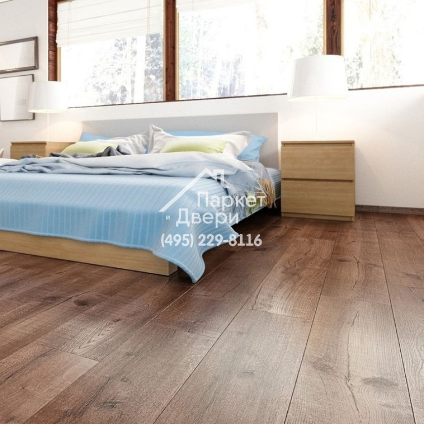 Кварцевый ламинат Fargo Comfort Дуб Южная Ночь 81996-6, 1220х180х4-4