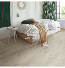 Виниловый пол Quick-Step Alpha Vinyl Medium Planks Дуб хлопковый белый AVMP40200 1494x209x5.0