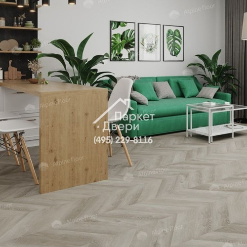 Виниловые полы Alpine Floor CHEVRON ALPINE LVT ДУБ ФАНТАЗИЯ ECO 20-1 555х127х2.5