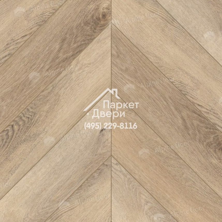 Виниловые полы Alpine Floor CHEVRON ALPINE LVT Дуб Синистра ECO 20-6 555х127х2.5-3