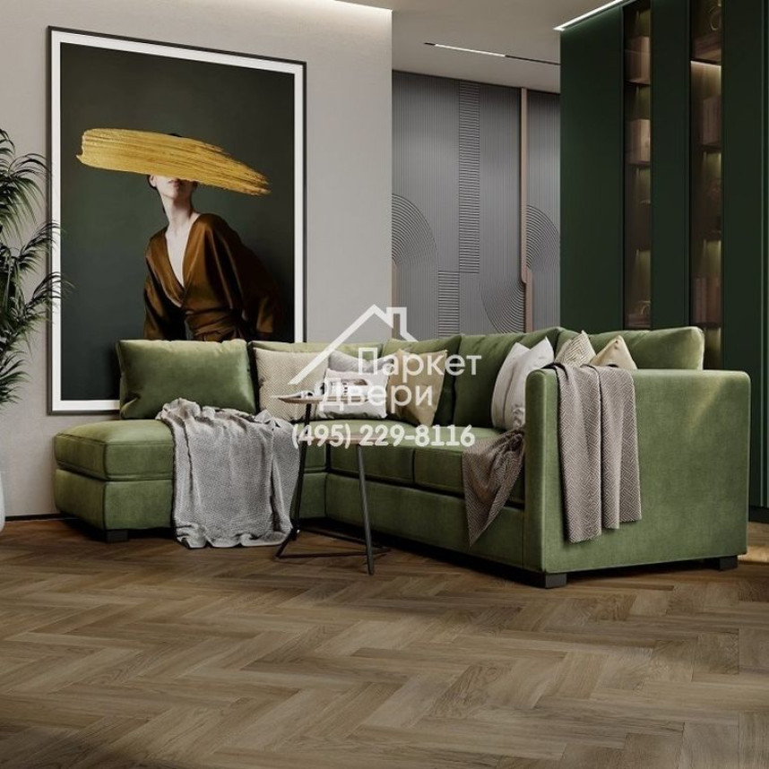 Кварцевый ламинат Fargo Herringbone Дуб Монако 44-63W948, 400х100х4,5-3