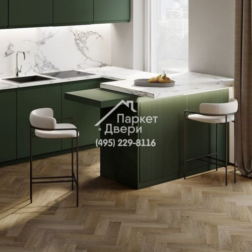 Кварцевый ламинат Fargo Herringbone Дуб Монако 44-63W948, 400х100х4,5