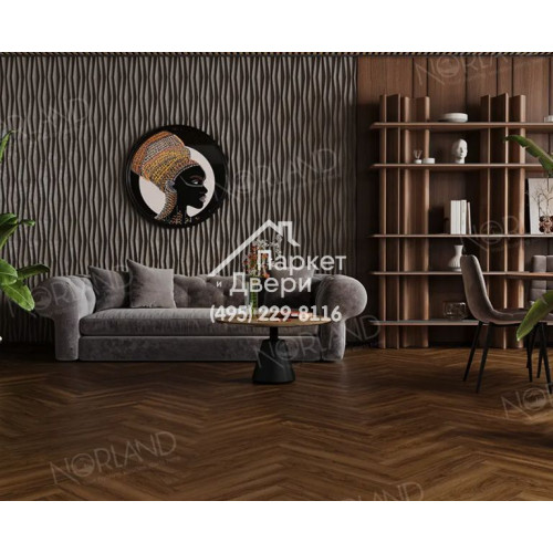 Ламинат Alpine floor Norland Herringbone Elegant Дуб Треско 600x100x8