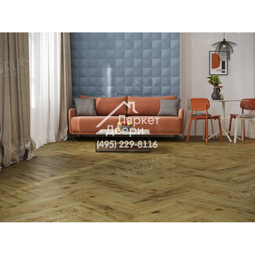 Ламинат Alpine floor Norland Herringbone Elegant Дуб Скай 600x100x8