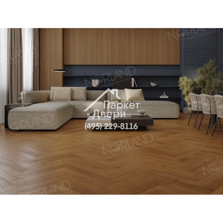 Ламинат Alpine floor Norland Herringbone Elegant Дуб Помона 600x100x8-5