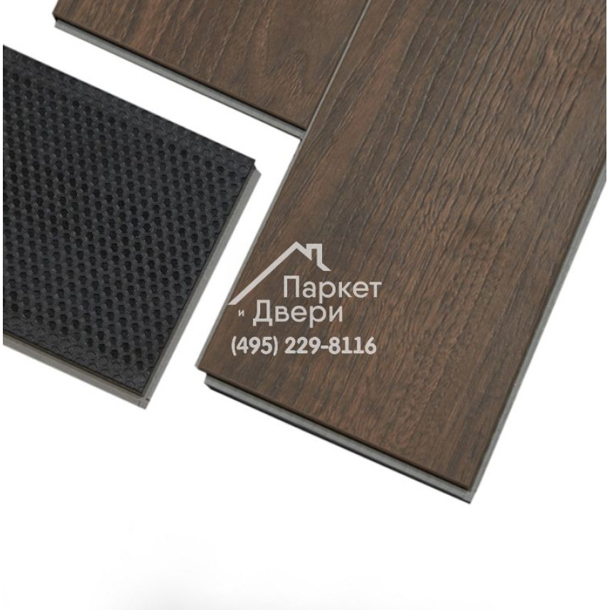Кварц-винил Primavera Херингбон ( Herringbone ) 3290 Дуб Орех Американский Браш 615x123x5-2