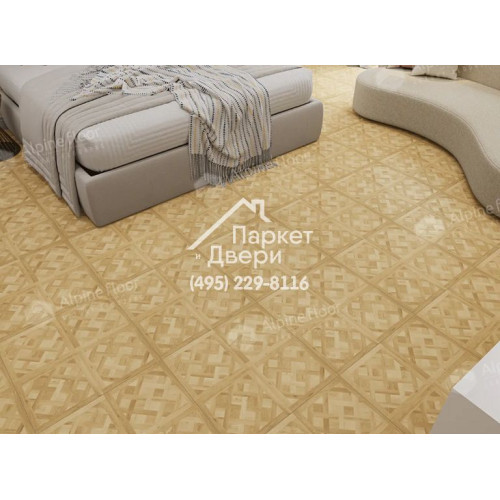 Виниловые полы Alpine Floor ламинат PARQUET SIROCCO Версаль ECO 25-1 595x595x6