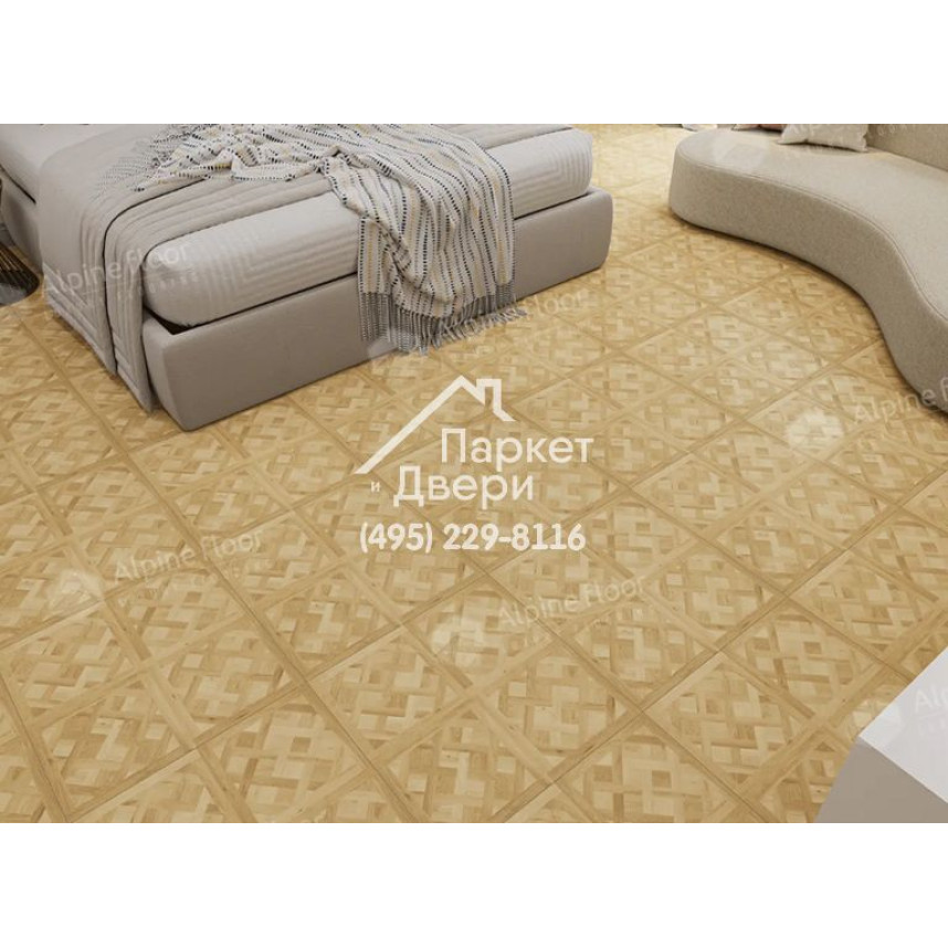 Виниловые полы Alpine Floor ламинат PARQUET SIROCCO Версаль ECO 25-1 595x595x6-4