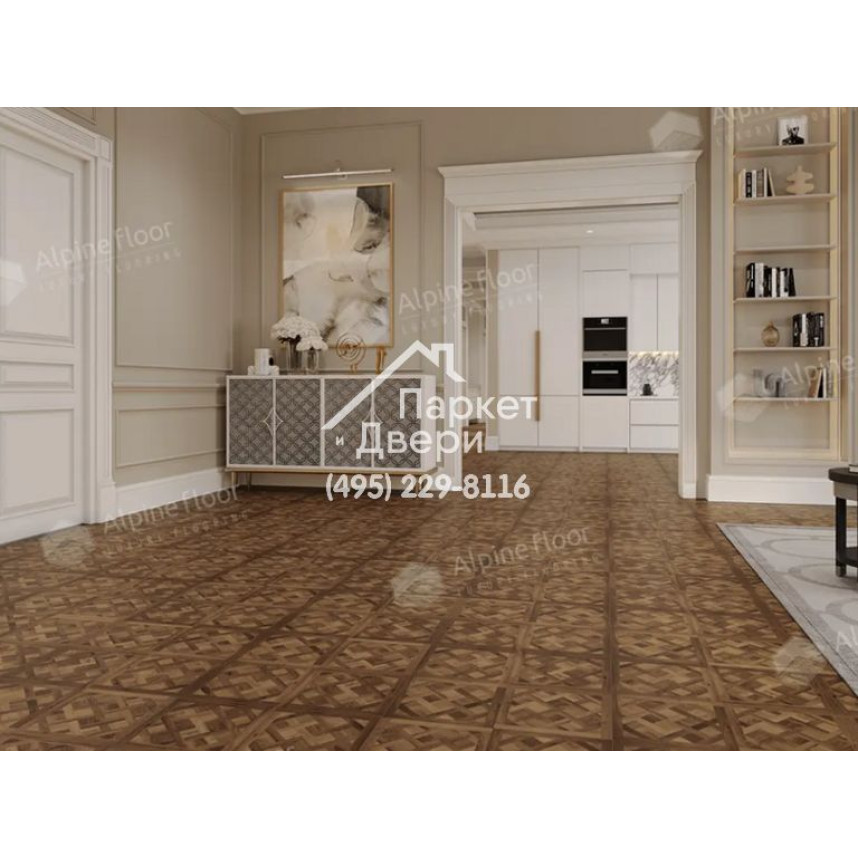 Виниловые полы Alpine Floor ламинат PARQUET SIROCCO Елисейские поля ECO 25-3 595x595x6-3