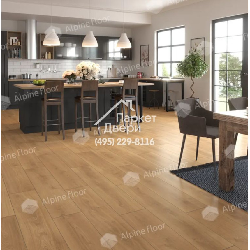 Виниловые полы Alpine Floor by Classen ламинат Pro Nature Oak Sajo 64637 1290x246x4