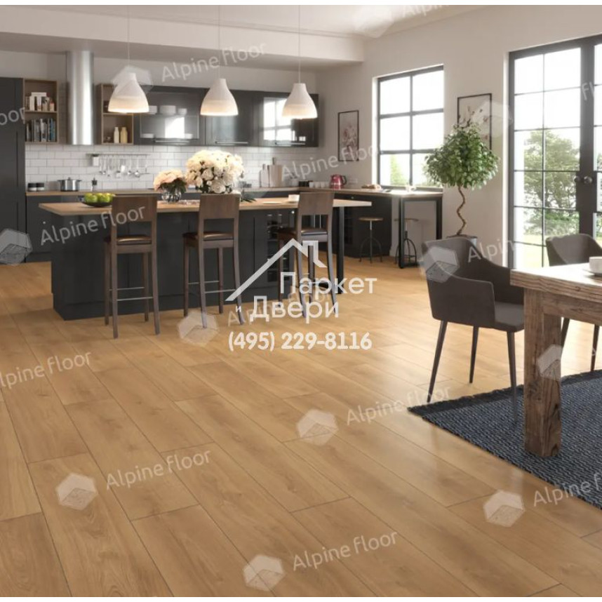 Виниловые полы Alpine Floor by Classen ламинат Pro Nature Oak Sajo 64637 1290x246x4-5