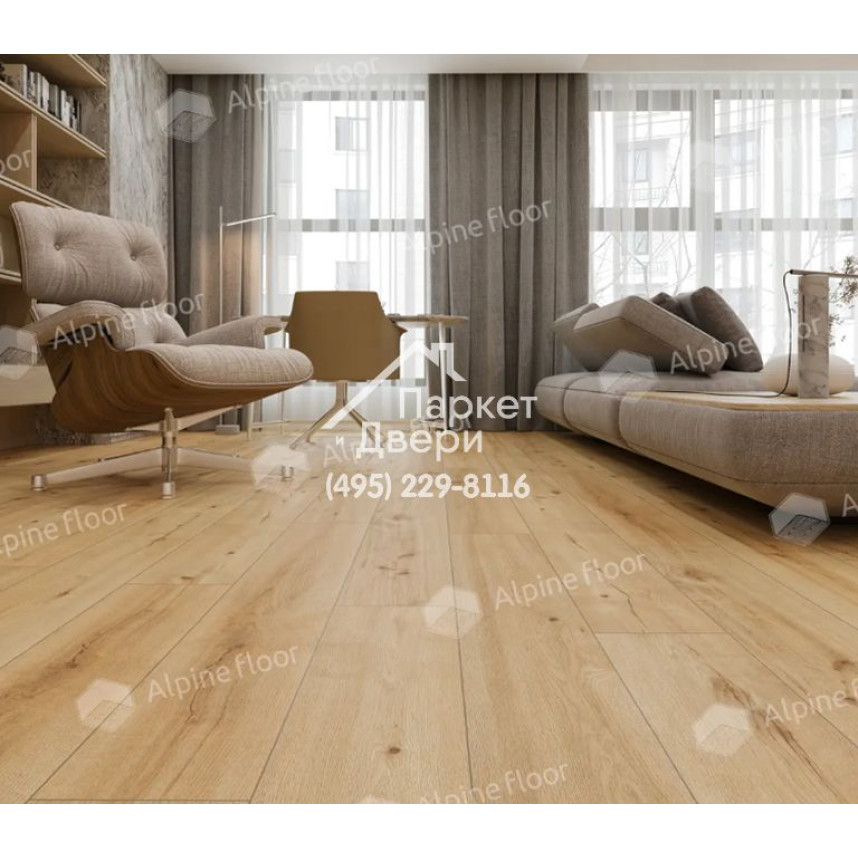 Виниловые полы Alpine Floor by Classen ламинат Pro Nature Miranda 62539 1290x246x4-2