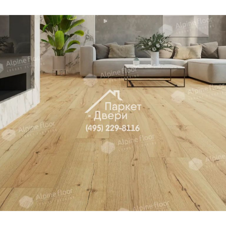 Виниловые полы Alpine Floor by Classen ламинат Pro Nature Flushing Bay 61874 1290x246x4-1