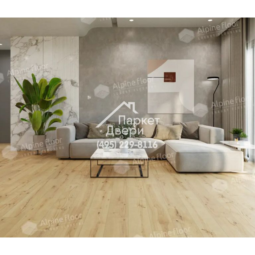 Виниловые полы Alpine Floor by Classen ламинат Pro Nature Flushing Bay 61874 1290x246x4-3