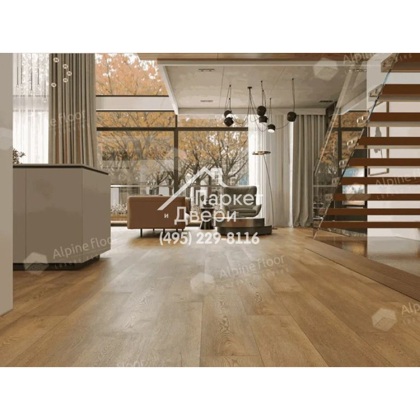 Виниловые полы Alpine Floor PREMIUM 12 Дуб Модерн Альто ECO 24-2, 1524х228х12мм-2