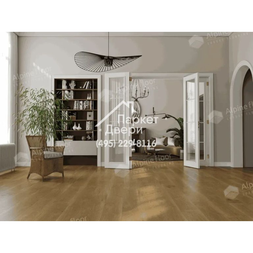 Виниловые полы Alpine Floor PREMIUM 12 Дуб Эталон ECO 24-3, 1524х228х12мм-1