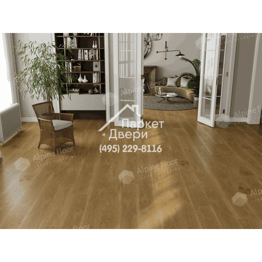 Виниловые полы Alpine Floor PREMIUM 12 Дуб Эталон ECO 24-3, 1524х228х12мм-2